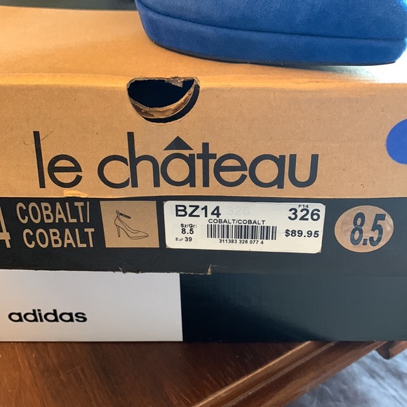 Cool alt blue suede heels from Le Chateau - Picture 3 of 5